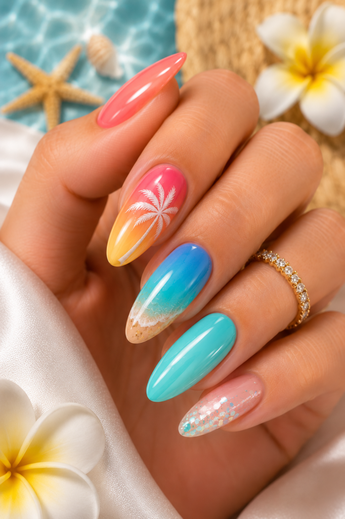 High shine gel nail designs for special occasions