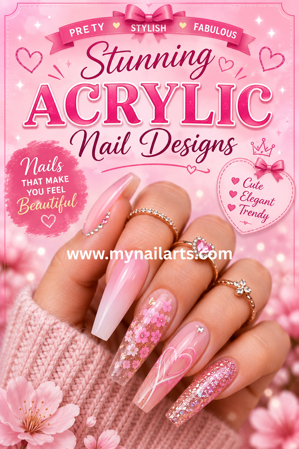 Acrylic nail designs for every skin